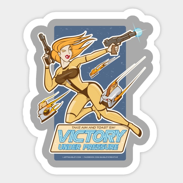 Victory Under Pressure Sticker by QuigleyCreative